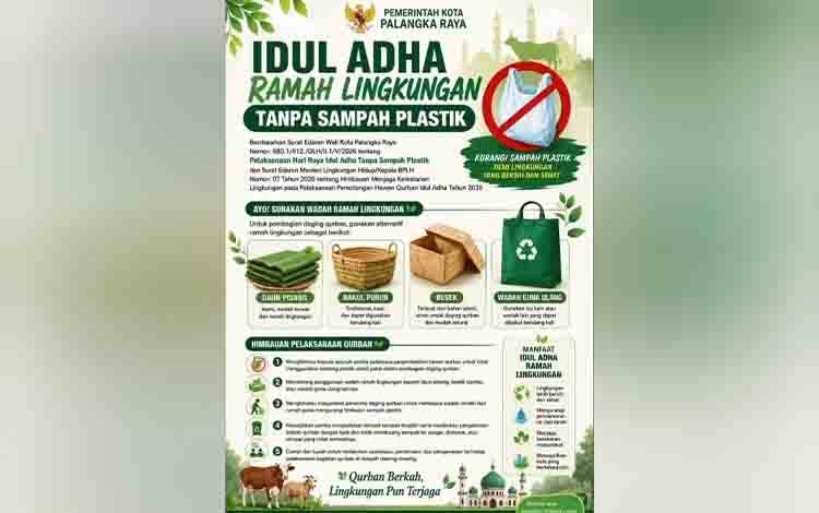 Pemko Ajak Ganti Plastik dengan Daun Pisang hingga Besek Untuk Wadah Daging Kurban