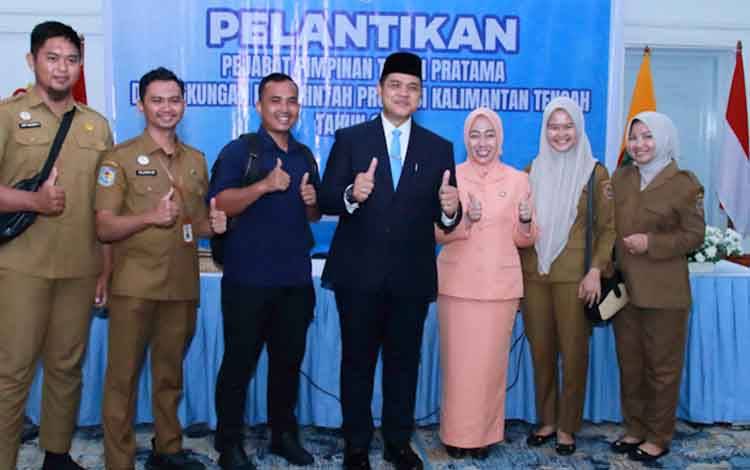 Muhammad Reza Prabowo resmi dilantik sebagai Kepala Dinas Pendidikan Provinsi Kalteng Selasa (26/5/2026) (Foto:ist)
