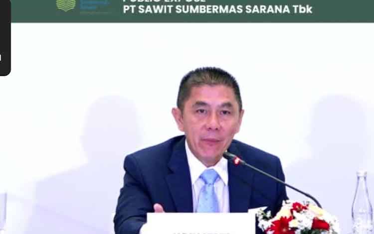 Direktur Utama PT Sawit Sumbermas Sarana Tbk, Jap Hartono.(FOTO: TESTI PRISCILLA)