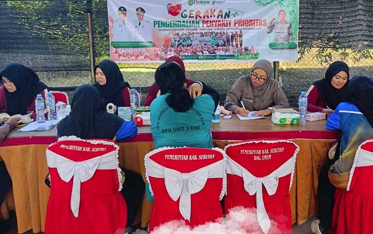 Cegah Penyakit Kronis, Dinkes Seruyan Gelar Gerakan Pengendalian Penyakit Prioritas dan Cek Kesehatan Gratis
