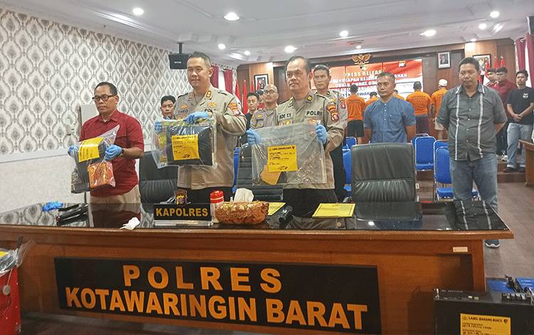 Polres Kobar Ungkap 33 Kasus, Sejumlah Pelaku Curat Curas dan Curanmor Berhasil Diamankan