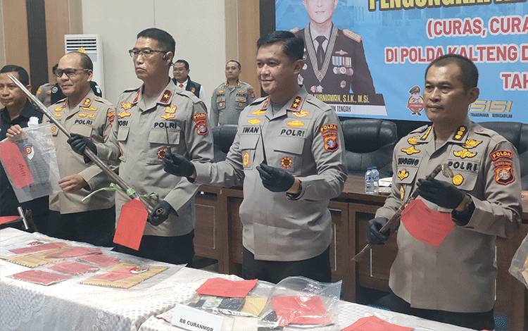 Kapolda Kalteng Beberkan Modus, Waktu Kejadian, Hingga Kerugian Materil Curat Curas dan Curanmor di Kalteng