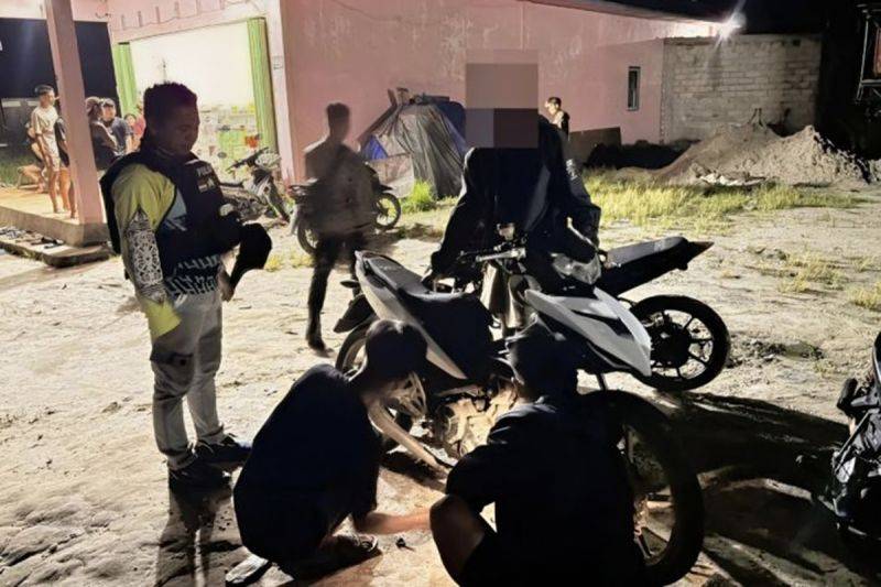 Polres Gunung Mas Tertibkan Balap Liar di Mihing Raya, 10 Motor Diamankan