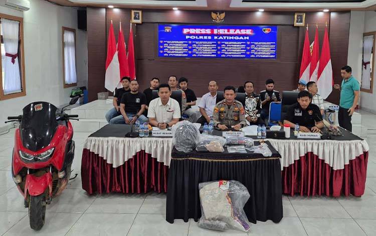 Polres Katingan Amankan 4 Tersangka Kasus Curas, Curanmor, dan Pencurian