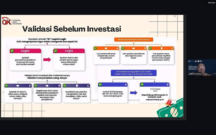 OJK Kalteng Kenalkan Buku Saku Literasi Keuangan untuk PMI dan Keluarga