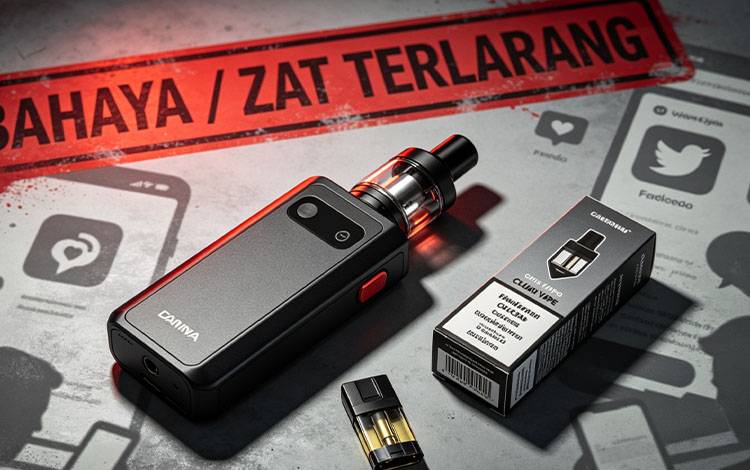 Bea Cukai Palangka Raya Waspadai Modus Baru Peredaran Narkotika Lewat Cartridge Vape Berisi Etomidat