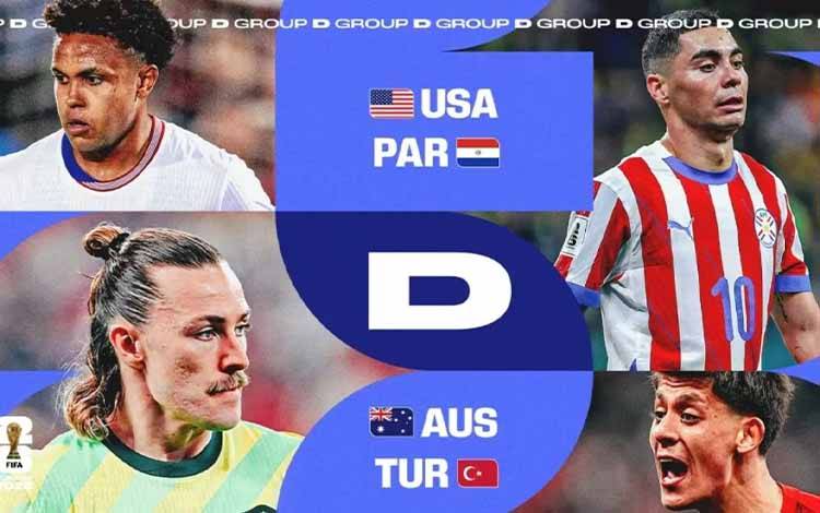 Grup D Piala Dunia 2026 Diprediksi Sengit, AS, Paraguay, Australia dan Turki Berebut Tiket 16 Besar