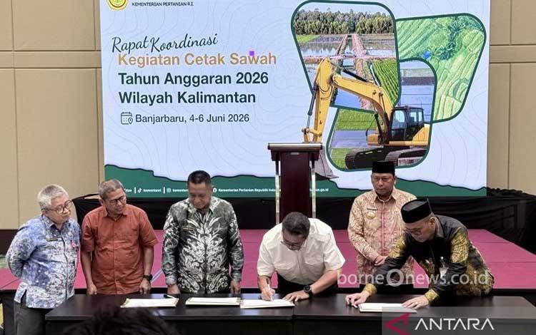 Kalteng Dapat Alokasi Cetak Sawah 9.192 Hektare, SID Kalimantan Terealisasi 100 Persen