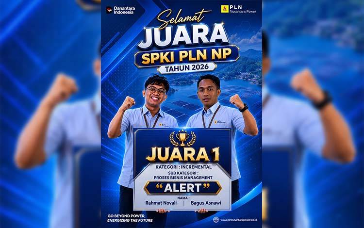 Tim SPKI PLN Nusantara Power Pulang Pisau Raih Juara 1 Lomba Inovasi Tingkat Pusat