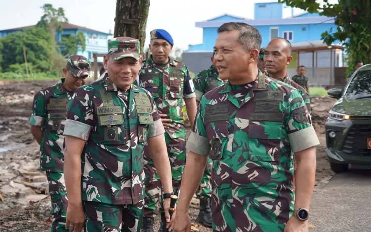 Kasdam XXII/Tambun Bungai Tinjau Pembangunan Makorem 102/Panju Panjung, Pastikan Sesuai Standar