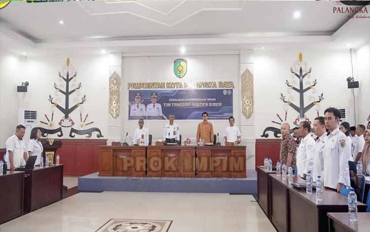 Bimtek Tim Tanggap Insiden Siber di Pemko Palangka Raya. (FOTO: HUMAS)