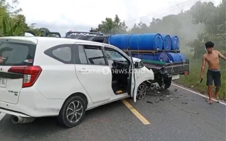 Tabrakan Beruntun Libatkan Tiga Kendaraan di Trans Kalimantan Pulang Pisau, Arus Lalu Lintas Sempat Tersendat