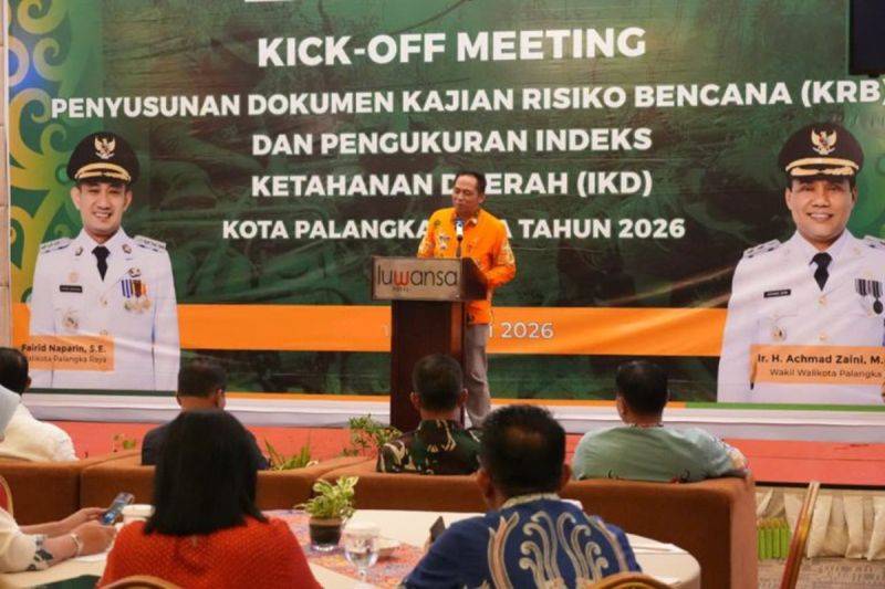 Palangka Raya Susun Kajian Risiko Bencana untuk Perkuat Mitigasi