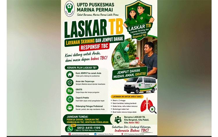Puskesmas Marina Permai Hadirkan Layanan Jemput Dahak Gratis Langsung ke Rumah