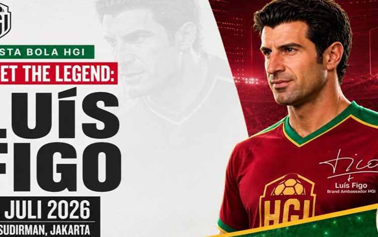 HGI Pastikan Luis Figo akan Tiba di Jakarta pada 12 Juli 2026