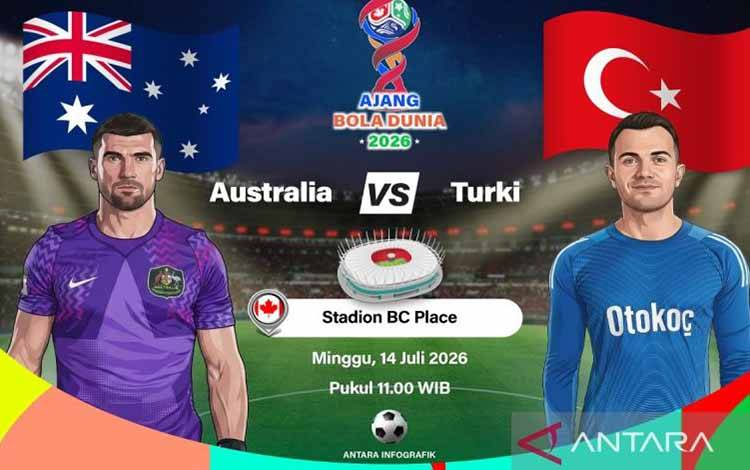 Susunan Pemain Australia vs Turki, Adu Kuat di BC Place