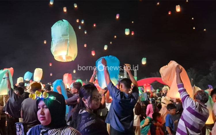 Festival Lampion Sumber Mulya Jadi Simbol Harapan Baru bagi Lamandau