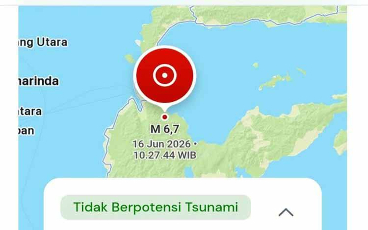 Palu Diguncang Gempa Tektonik Daratan Magnitudo 6,7