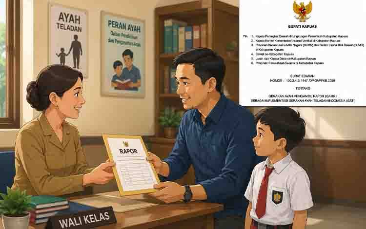 Setiap Ayah di Kapuas Diminta Ambil Rapor Anak