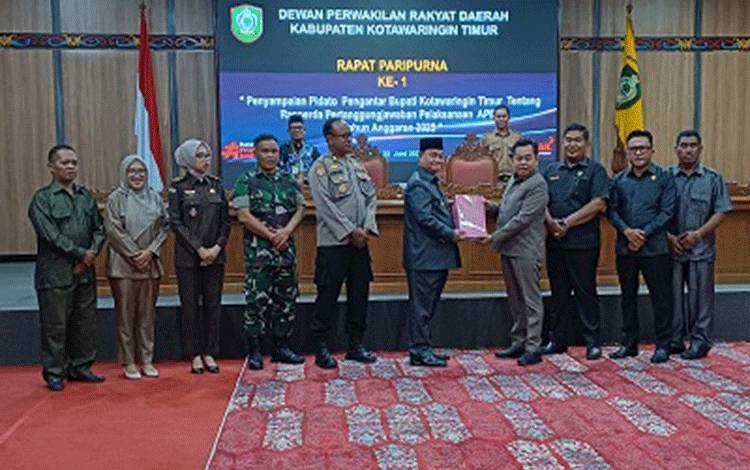 Bupati Kotim Sampaikan Raperda Pertanggungjawaban APBD 2025, Realisasi Belanja Capai 89,16 Persen