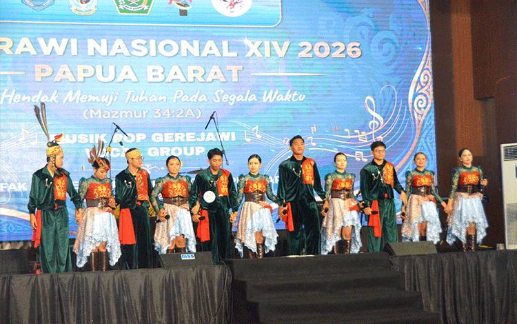 Lima Kategori Kalteng Tampil Maksimal, Awali Perjuangan Kalteng di Pesparawi Nasional XIV