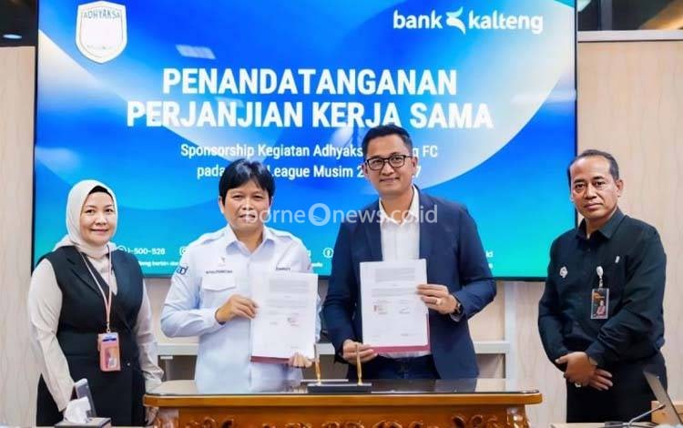 Bank Kalteng Sebut Kerja Sama dengan Adhyaksa FC Gerakkan Ekonomi Daerah