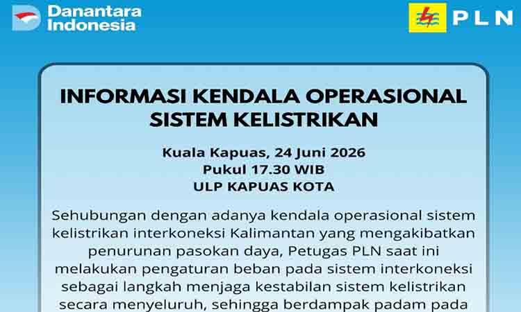 Pemadaman Listrik Kembali di Kapuas Mulai Jadi Sorotan Warga