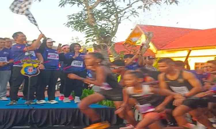 Polres Pulang Pisau Gelar Bhayangkara Run 5K Diikuti Sekitar 1.100 Peserta