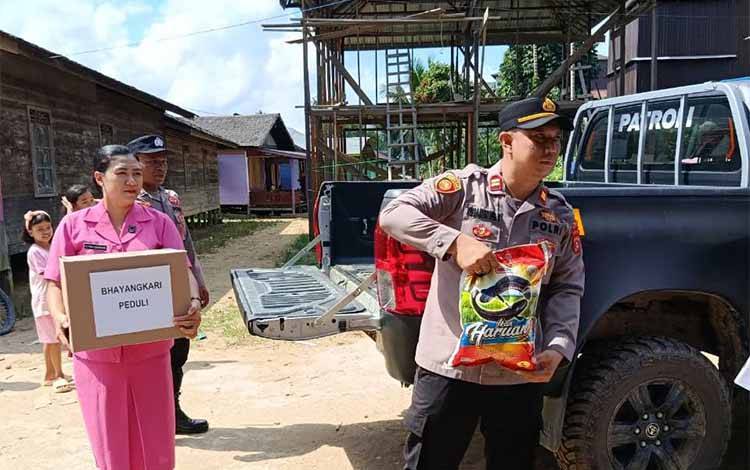 Bhayangkari Ranting Katingan Hulu Gelar Bakti Sosial Sambut HUT Bhayangkara ke-80