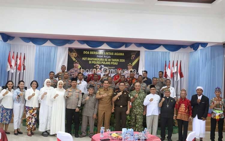 Wabup Pulang Pisau Hadiri Doa Lintas Agama Hari Bhayangkara ke-80