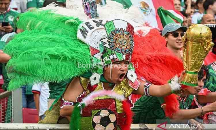 Mexico City Lautan Hijau Jelang Laga 32 Besar