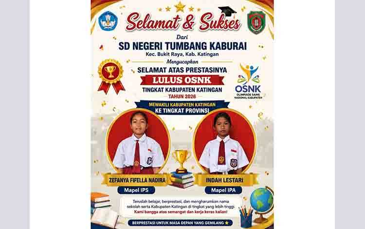 Sekolah 3T di Hulu Katingan Kirim Lima Siswa ke OSN Tingkat Provinsi
