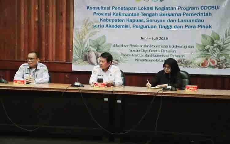 Bupati Seruyan Pimpin Konsultasi Program CDCSUI, Perkuat Pengembangan Komoditas Lokal dan Plasma Nutfah