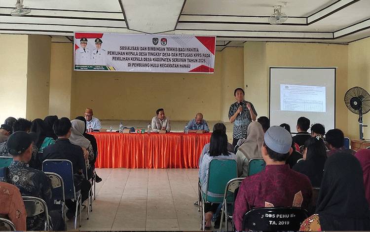 DPMD Seruyan Gelar Sosialisasi dan Bimtek Panitia Pilkades 2026 di Desa Pembuang Hulu