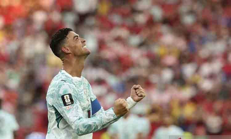 Cristiano Ronaldo Pemain Tertua Cetak Gol di Fase Gugur Piala Dunia