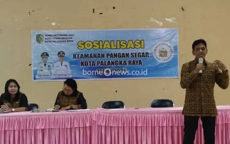 Distanketpang Palangka Raya Sosialisasi Keamanan Pangan Segar, Pangan Aman Tanggung Jawab Bersama