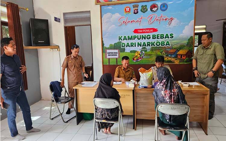 Polres Kapuas Perkuat Kampung Bebas Narkoba, Posko Selat Utara Rutin Dicek