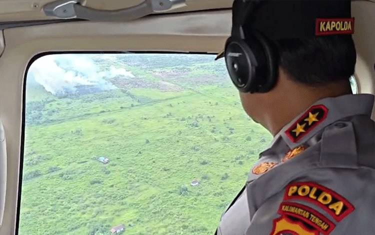 Kapolda Kalteng Komitmen Tindak Tegas Pelaku Karhutla