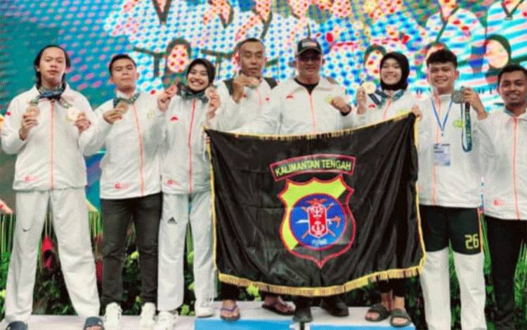 Kontingen Taekwondo Polda Kalteng Sabet 9 Medali di Kapolri Cup 7