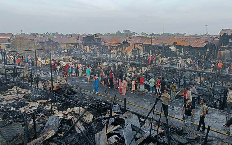 Data Terbaru Dampak Kebakaran Gang Sari 45 Palangka Raya, 34 Rumah Rusak Berat dan Kerugian Capai Rp 1 Miliar