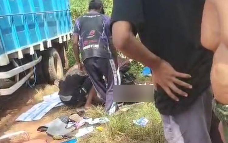 Ibu dan Anak Tewas Tertimpa Truk di Sungai Paring Kotim