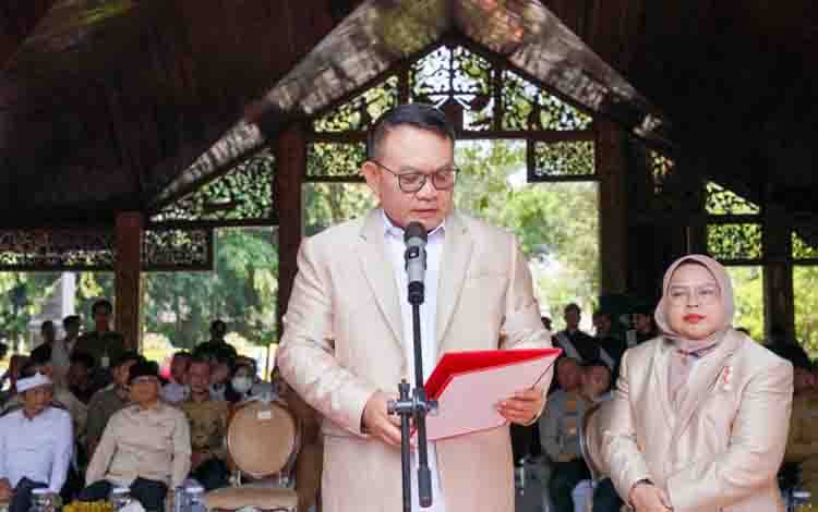 Kepala Staf Kepresidenan Dudung Abdurachman saat menghadiri pelantikan Pengurus Pusat Persatuan Anggota Badan Permusyawaratan Desa Seluruh Indonesia (PABPDSI) di Purwakarta, Senin (13/7/2026). ANTARA/HO-KSP