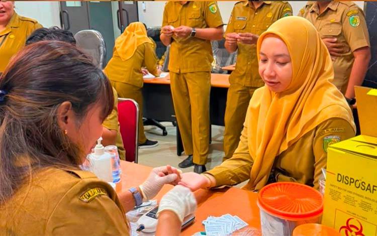 Cek Kesehatan Gratis, BKPSDM Palangka Raya Tekankan Pentingnya Deteksi Dini Penyakit