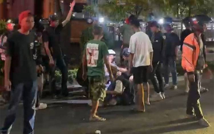Tabrakan Beruntun di Jalan Hasan Basri Banjarmasin, Tiga Orang Terluka