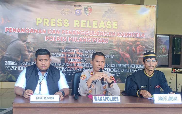 Karhutla di Tumbang Nusa, Wakapolres Pulang Pisau: 17 Saksi Diperiksa dan 6 Pemilik Lahan Dilibatkan dalam Proses Adat