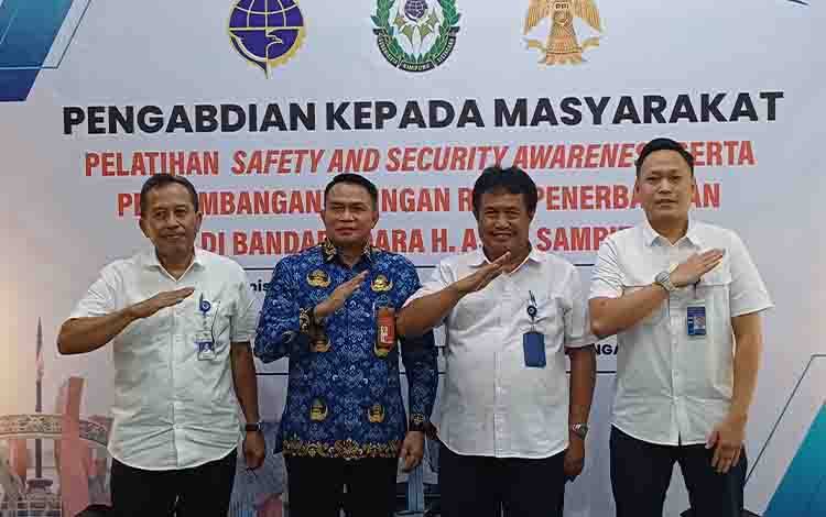 Bandara H Asan Sampit Tingkatkan Edukasi Keselamatan dan Keamanan Penerbangan