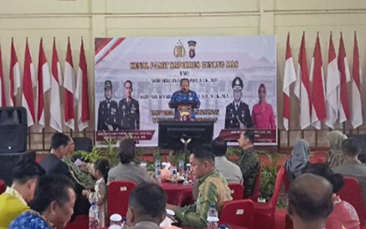 Asisten I Setda Gunung Mas Sambut Kapolres Baru AKBP Arum Sari Puspita Dewi