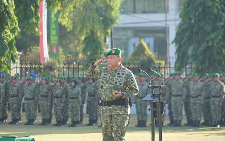 Pangdam XXII Tambun Bungai Pimpin Upacara Bendera 17 Juli, Tegaskan Disiplin dan Integritas Prajurit
