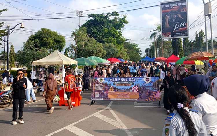 Disdagrin Barito Utara Ajak Warga Ramaikan CFD dan Belanja Produk UMKM