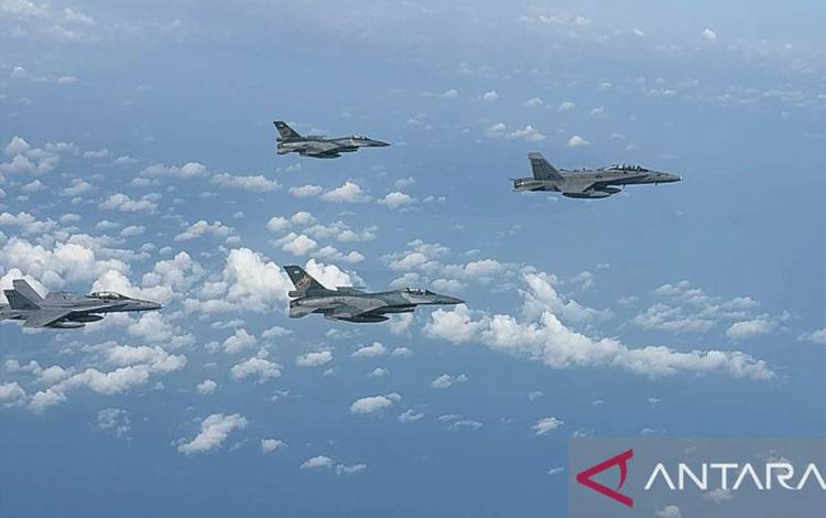 TNI AU Gandeng TUDM Pantau Wilayah Perbatasan dengan Pesawat Tempur